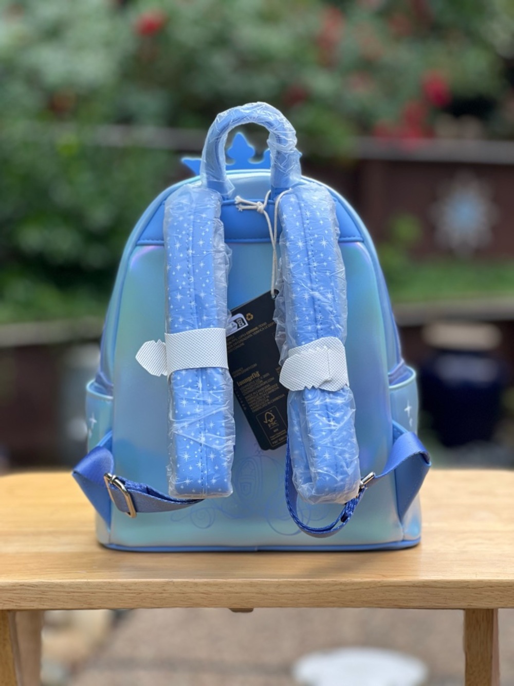 Loungefly Cinderella Exclusive Shiny Series Iridescent Cosplay Backpack NWT - Picture 2 of 12